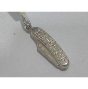 Zilver hanger/bedel zakmes - 51696