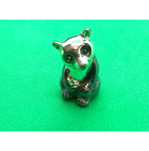 Zilver miniatuur Panda 16 x 24 mm - 20393