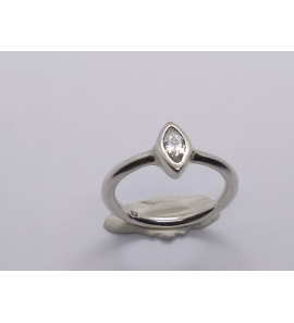 Zilver dames ring met zirkonia mt 16½ - 41437