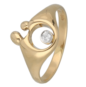 M'amour ring met diam/bril 0.05 SI - 39794