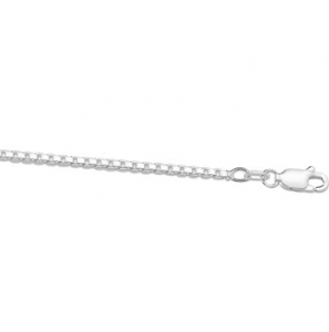 Zilv.venetiaans collier 70cm. - 3000492