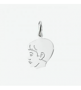 Goud kinderkopje gladhaar jongen wit goud - 3014928