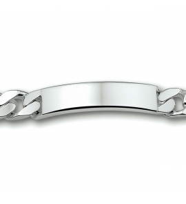 Zilver plaatband 9 mm grmt. 22.5 cm - 45184