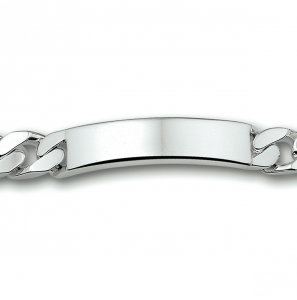 Zilver plaatband 9 mm grmt. 22.5 cm - 45184