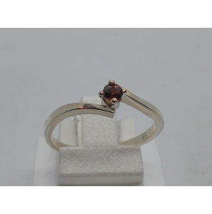 Zilver dames ring met granaat - 50315