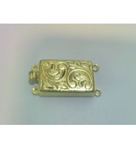 Zilver verguld sluiting 2-rij - 45896