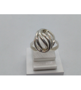 Zilver dames ring met open kop - 51190