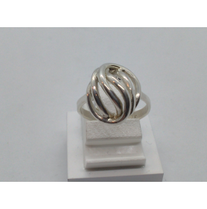 Zilver dames ring met open kop - 51190