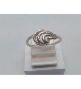 Zilver dames ring mat/glans - 23335