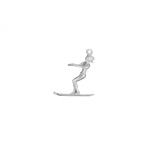 Zilver hanger/bedel sport waterskiester - 28271