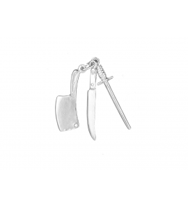 Zilver hanger/bedel Slagersset - 30185