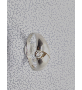 Zilver dames ring met zirkonia mt. 16¾ - 50301