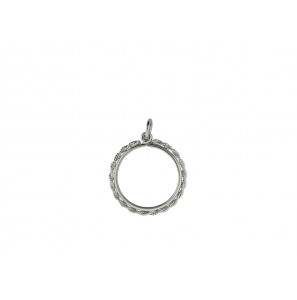 Zilver muntrand 22.5x1.5 mm mm tors 1/2 gulden - 26010