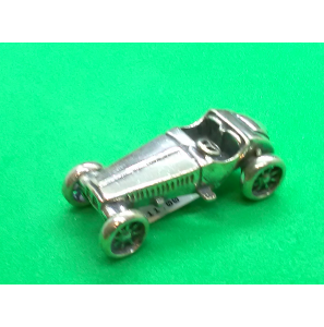 Zilver miniatuur Oltimer Recewagen 35 mm - 49990