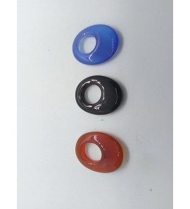 Hanger van agaat "druppel" 15x20 mm - 21681