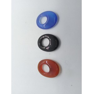 Hanger van agaat "druppel" 15x20 mm - 21681