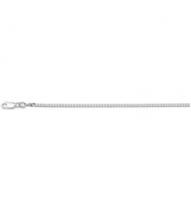 Zilver gourmet collier 2.4 mm 80 cm. - 46924