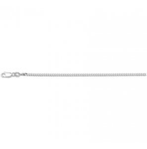 Zilver gourmet collier 2.4 mm 80 cm. - 46924