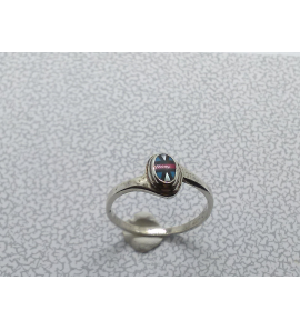 Zilver dames ring slag met mozaiek mt. 17½ - 12440