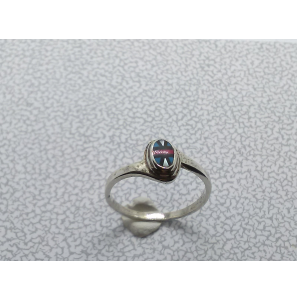 Zilver dames ring slag met mozaiek mt. 17½ - 12440