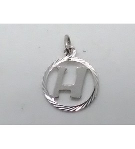 Zilver letterhanger in rand 12.5 mm H - 16423