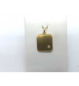 Double graveerplaat VK met zirkonia - 51501