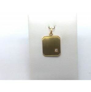 Double graveerplaat VK met zirkonia - 51501
