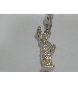 Zilver hanger/bedel Vrijheidsbeeld - 20366