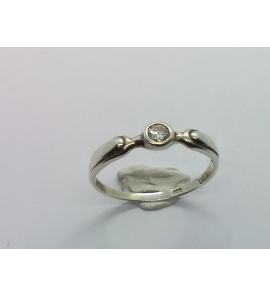 Zilver dames ring met zirkonia mt. 18 - 12411