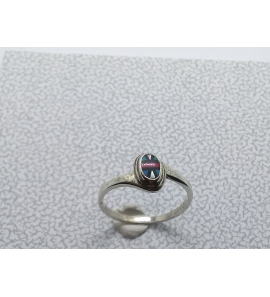 Zilver dames ring slag met mozaiek mt. 18 - 12442