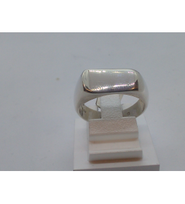 Zilver damesring mat - 47498