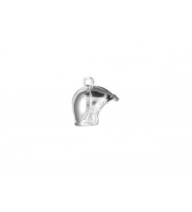 Zilver hanger/bedel Brandweer Gallet-helm vast vizier - 43351