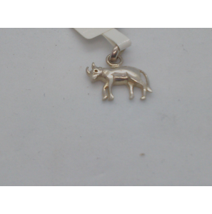Zilver hanger/bedel Neushoorn - 26963