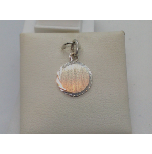 Zilver graveerplaat rond - 26787
