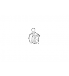 Zilver hanger/bedel brandweer Gallet helm plat - 37051