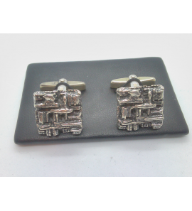 Zilver manchetknopen oxide - 23953