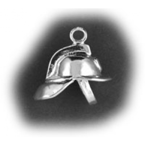 Zilver hanger/bedel brandweer oude helm hol-model - 50329