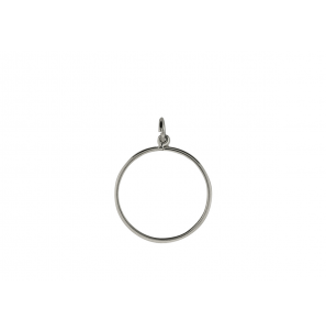 Zilver muntrand 33.0x2.3 mm halfrond 2,5-10 gulden - 2255