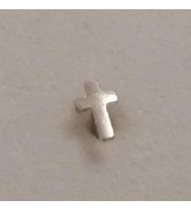 Zilver neusknopje staaf kruisje - 39480