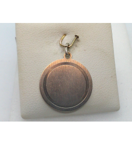 Zilver graveerplaat rond mat 18 mm - 35639