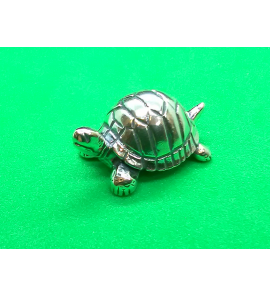 Zilver miniatuur Schildpad  30 mm - 31440