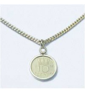 Zilver muntrand 15.0x1.0 mm U-profiel 10 cent - 25986