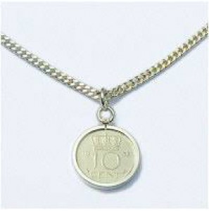 Zilver muntrand 15.0x1.0 mm U-profiel 10 cent - 25986