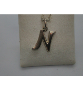 Zilver letterhanger mat/glans N - 1000288