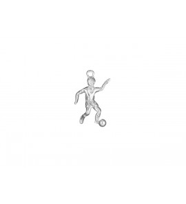 Zilver hanger/bedel Voetballer - 3014570