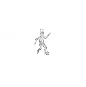 Zilver hanger/bedel Voetballer - 3014570
