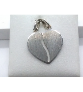 Zilver graveerplaat breekhart - 3003562