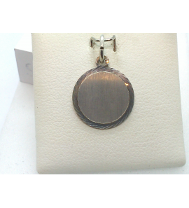Zilver graveerplaat rond 14 mm - 3002772