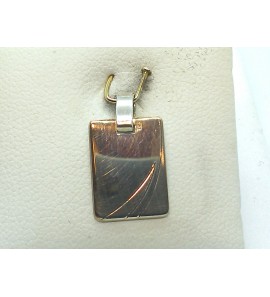 Zilver graveerplaat rechthoek - 3002780