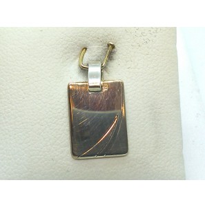 Zilver graveerplaat rechthoek - 3002780